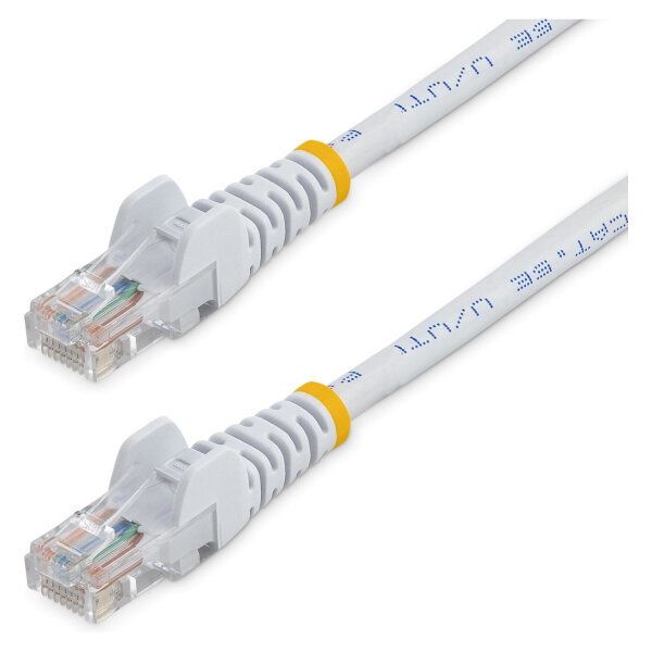 StarTech 5m White Cat5e Patch Cable with Snagless RJ45 Connectors - Long Ethernet Cable - 5 m Cat 5e UTP Cable