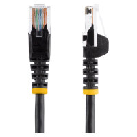 StarTech 5m Black Cat5e Snagless RJ45 UTP Patch Cable - 5 m Patch Cord - Ethernet Patch Cable - RJ45 Male to Male Cat 5e Cab