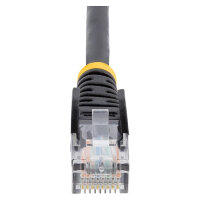 StarTech 5m Black Cat5e Snagless RJ45 UTP Patch Cable - 5 m Patch Cord - Ethernet Patch Cable - RJ45 Male to Male Cat 5e Cab
