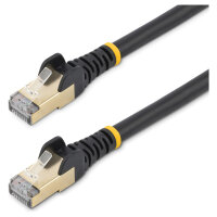 StarTech CAT6a Ethernet Cable - 2m - Black Network Cable - Snagless RJ45 Cable - Ethernet Cord - 2 m / 6 ft