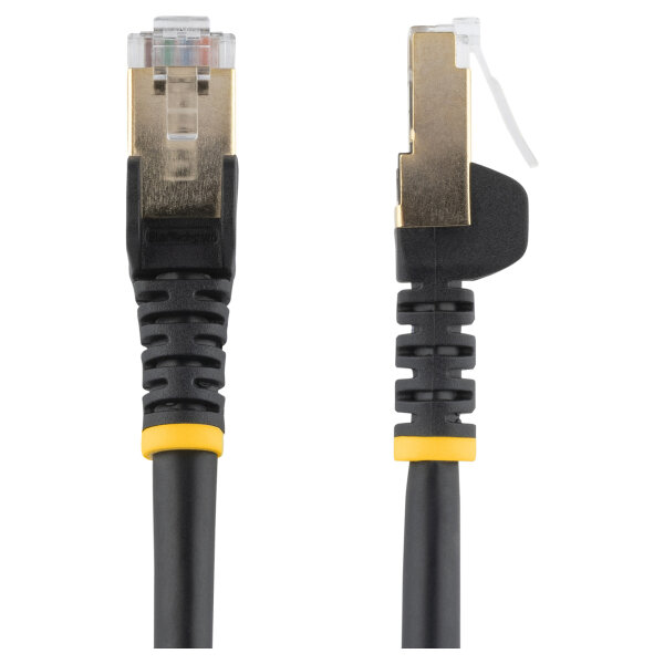 StarTech CAT6a Ethernet Cable - 3m - Black Network Cable - Snagless RJ45 Cable - Ethernet Cord - 3 m / 10 f