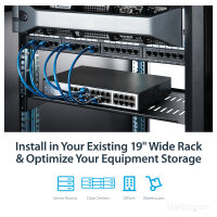 StarTech 1U Server Rack Shelf Universal Vented Rack Mount Cantilever Tray for 19inch Network Equipment Rack