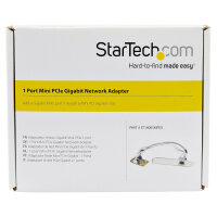 StarTech Mini PCI Express Gigabit Ethernet Netzwerkkarte - mini PCIe NIC Lan Adapter Karte