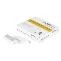 StarTech USB-C auf Gigabit Netzwerk Adapter - USB Type-C Ethernet Konverter mit Aluminium Gehuse - Silber