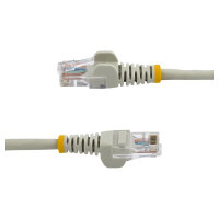 StarTech 0.5m Gray Cat5e Patch Cable with Snagless RJ45 Connectors - Short Ethernet Cable - 0.5 m Cat 5e UTP Cable