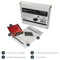 StarTech M.2 to U.2 Adapter - M.2 Drive to U.2 Adapter for M.2 PCIe SSD
