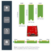 StarTech M.2 to U.2 Adapter - M.2 Drive to U.2 Adapter for M.2 PCIe SSD