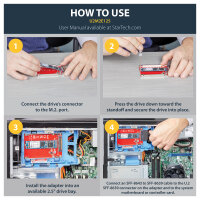 StarTech M.2 to U.2 Adapter - M.2 Drive to U.2 Adapter for M.2 PCIe SSD