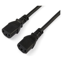 StarTech 2m C13 Power Cord - Schuko to 2x C13 - Y Splitter Power Cable