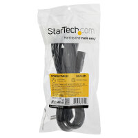 StarTech 2m C13 Power Cord - Schuko to 2x C13 - Y Splitter Power Cable