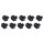 StarTech SFP Dust Cover - 10 Pack - Black - SFP Port Cover - Fiber Optic Dust Caps - SFP Plug - SFP Port Dust Cover - SFP Cover