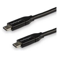 StarTech USB C To USB C Cable - 10 ft / 3m - USB-IF Certified - 5A PD - USB 2.0 - USB Type C Charging Cable - USB C Fast Charge