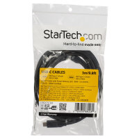 StarTech USB C To USB C Cable - 10 ft / 3m - USB-IF Certified - 5A PD - USB 2.0 - USB Type C Charging Cable - USB C Fast Charge