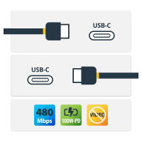 StarTech USB C To USB C Cable - 3 ft / 1m - USB-IF Certified - 5A PD - USB 2.0 - USB Type C Charging Cable - USB C Fast Charge C