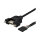 StarTech 1ft Panel Mount USB Cable - USB A to Motherboard Header Cable F/F