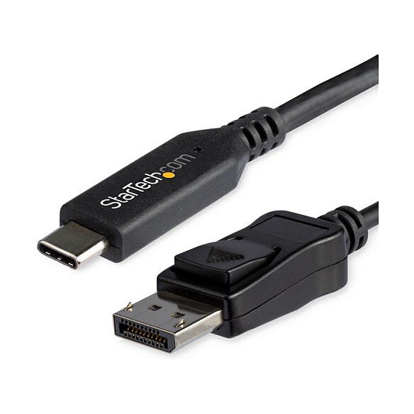 StarTech 5.9 ft 1.8m - USB-C to DisplayPort Adapter Cable - 8K 30Hz - HBR3 - USB-C Adapter - Thunderbolt 3 Compatible