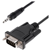 StarTech 1 m DB9 auf 3.5mm serielles Kabel, Stecker auf...