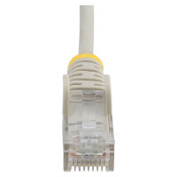 StarTech 2 m CAT6 Cable - Slim CAT6 Patch Cord - Grey- Snagless RJ45 Connectors - Gigabit Ethernet Cable - 28 AWG