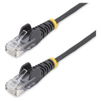 StarTech 0.5 m CAT6 Cable - Slim CAT6 Patch Cord - Black...
