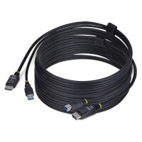 StarTech 10ft (3m) DisplayPort and USB 5Gbps KVM Cable -...