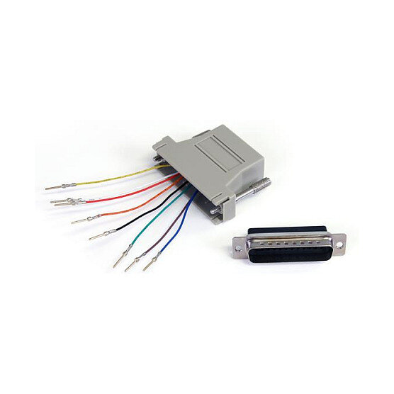 StarTech DB25 auf RJ45 modularer Adapter - Stecker/Buchse - Seriell Adapter - DB25 (St)
