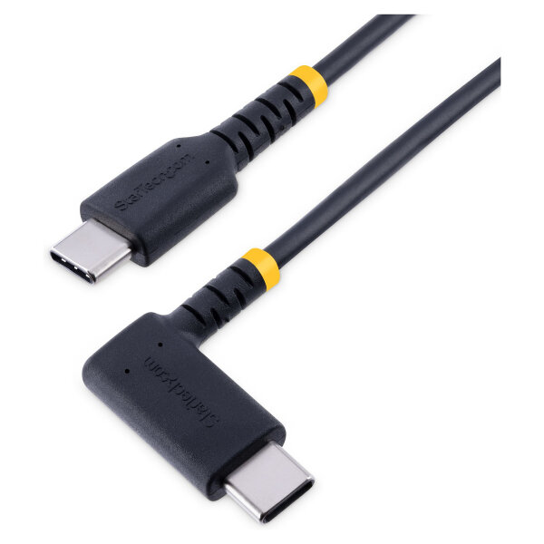 StarTech 1 m USB-C Ladekabel Mit Winkelstecker und 60W PD - Robust - USB-Kabel - 24 pin USB-C (M)