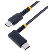 StarTech 1 m USB-C Ladekabel Mit Winkelstecker und 60W PD - Robust - USB-Kabel - 24 pin USB-C (M)