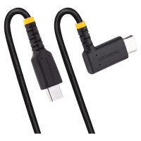 StarTech 1 m USB-C Ladekabel Mit Winkelstecker und 60W PD - Robust - USB-Kabel - 24 pin USB-C (M)