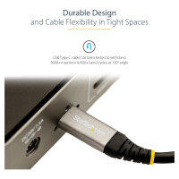 StarTech 50cm USB-C Kabel 10Gbit/s - USB-IF zertifiziertes USB-C Kabel - USB 3.1/3.2 Gen 2 Typ-C Kabel - 100W (5A)