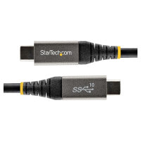 StarTech 1m USB-C Kabel 10Gbit/s - USB-IF zertifiziertes USB-C Kabel - USB 3.1/3.2 Gen 2 Typ-C Kabel - 100W (5A)