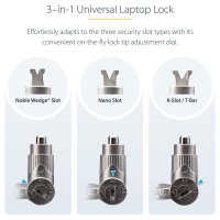 StarTech Universal Laptop Lock 6.6ft (2m)