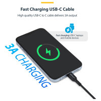 StarTech 3m USB-C Schnellladekabel, USBC Laptop Ladekabel 60W PD, M/M - USB-Kabel - 24 pin USB-C (M)