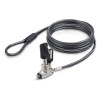 StarTech Slim Lock Noble Wedge Slot Compatible, 6.6ft Locking Cable - Sicherheitskabelschloss - Diebstahlschutz - 2 m - TAA-konform