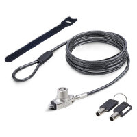 StarTech Slim Lock Noble Wedge Slot Compatible, 6.6ft Locking Cable - Sicherheitskabelschloss - Diebstahlschutz - 2 m - TAA-konform