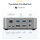 StarTech Thunderbolt 5 Dockingstation DP und HDMI 3-Monitor Dock bis 4K 144Hz oder Dual 8K 60Hz 5x USB-Ports 140W Laptop-Ladung