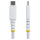 StarTech 3m Weisses USB-C Ladekabel 60W 3A PD Zweischichtige geflochtene Nylon-TPE-Hulle Robustes USBC Laptop-Handy Ladekabel