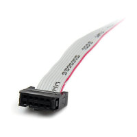 StarTech 1 Port 16in DB9 Serial Port Bracket to 10 Pin Header - Low Profile