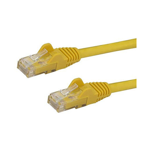 StarTech 0.5m Yellow Cat6 Patch Cable with Snagless RJ45 Connectors - Short Ethernet Cable - 0.5 m Cat 6 UTP Cable