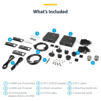 StarTech HDMI ber IP Extender Set mit Videowall Untersttzung - 1080p - HDMI ber Cat5 oder Cat6 Ethernet bertragungssystem