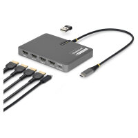USB-C TO QUAD HDMI ADAPTER ADAPTER 4K 60HZ HDMI PD