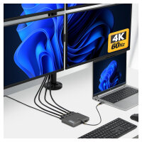 USB-C TO QUAD HDMI ADAPTER ADAPTER 4K 60HZ HDMI PD