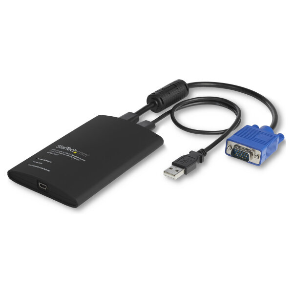 StarTech KVM Console to Laptop USB 2.0 Portable Crash Cart Adapter with File Transfer & Video Capture - Portable KVM Console
