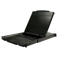 StarTech 43,18cm 17Zoll HD Rackmontage KVM Konsole - DVI und VGA - Kabel enthalten