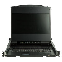 StarTech 43,18cm 17Zoll HD Rackmontage KVM Konsole - DVI und VGA - Kabel enthalten