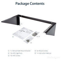 StarTech Vertikales Wandmontage 19 Zoll Server Rack - 6HE