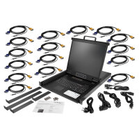 StarTech 1 HE 16 Port KVM Konsole fr Server Racks - 48,26CM 19Zoll