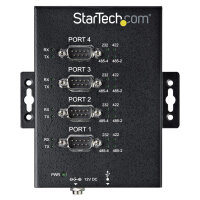 StarTech 4 Port industrieller USB auf RS232/422/485 Serieller Adapter - 15kv ESD Schutz - USB zu Seriell Adapter