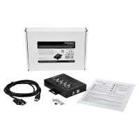 StarTech 4 Port industrieller USB auf RS232/422/485 Serieller Adapter - 15kv ESD Schutz - USB zu Seriell Adapter