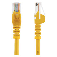 StarTech 0.5m Yellow Cat5e Patch Cable with Snagless RJ45...