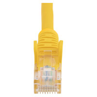 StarTech 0.5m Yellow Cat5e Patch Cable with Snagless RJ45 Connectors - Short Ethernet Cable - 0.5 m Cat 5e UTP Cable